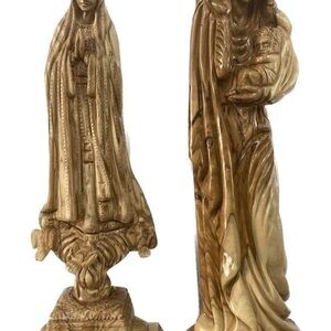 Elegant Wooden Religious Statues